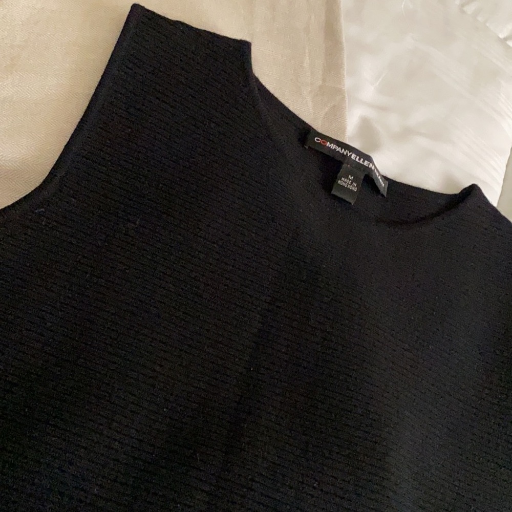 Pullover, Ribbed 100 Percent Wool Shell - image 2